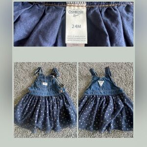 New w/o Tags! OshKosh B'gosh Navy Dress, Size 24 mo